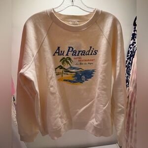 Sézane Au Paradis organic cotton sweatshirt